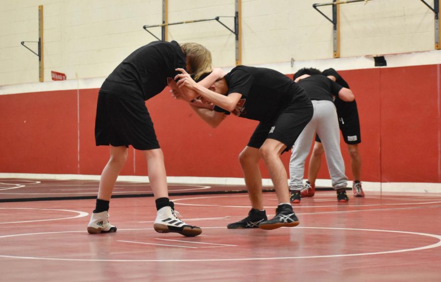 Wrestling practices for super duals tomorrow