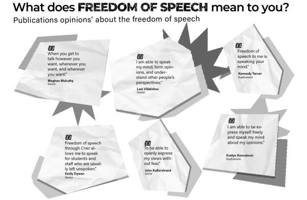 What does FREEDOM OF SPEECH mean to you?